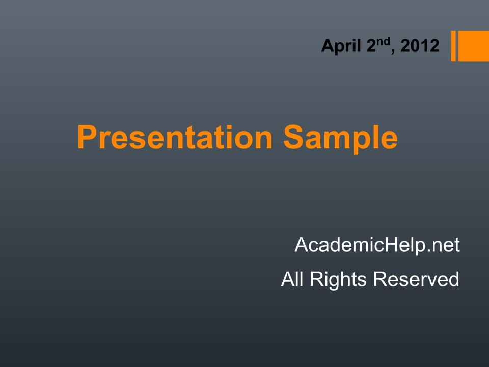 Business presentation topics sample