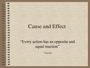 a cause and effect essay should be written
