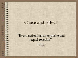 cause and effect