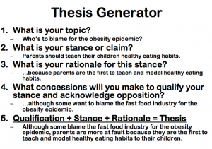 Creating a Thesis Statement, Thesis Statement Tips // Purdue Writing Lab
