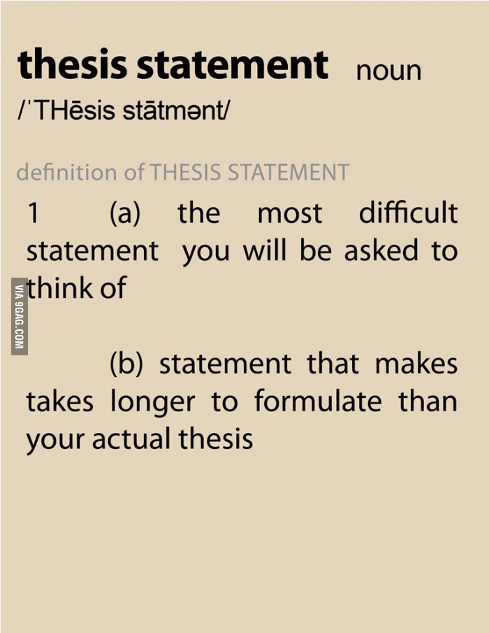 different types thesis statements