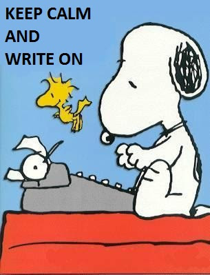 Image result for snoopy blogging