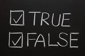 checkmarks for true and false
