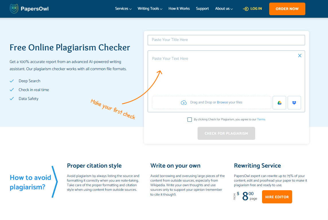 are plagiarism checkers safe