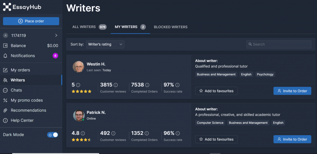 Writers at EssayHub.com