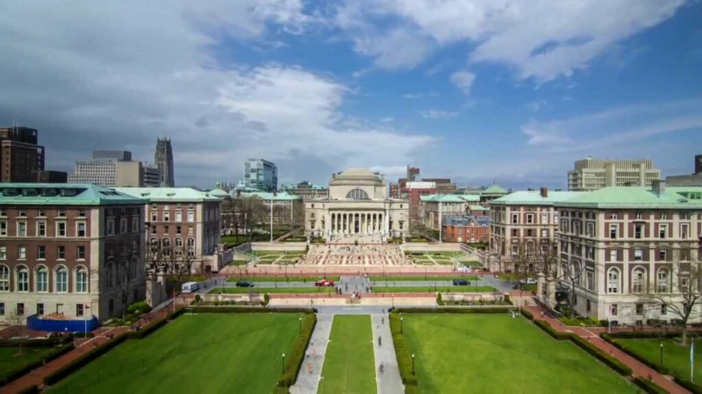 The image of Columbia University in the city of New York