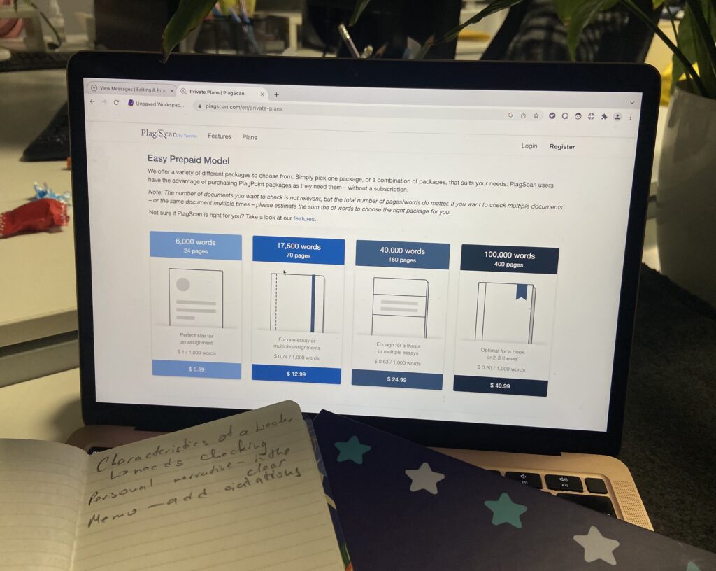 Subscription pland at PlagScan