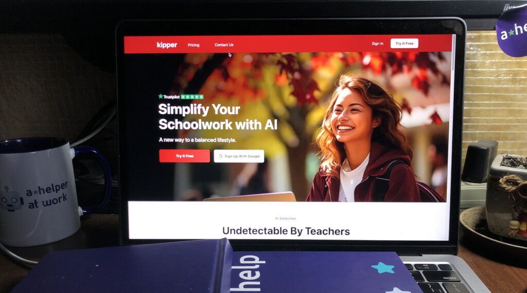 An image of Kipper's homepage