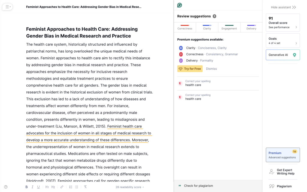 Hemingway vs Grammarly