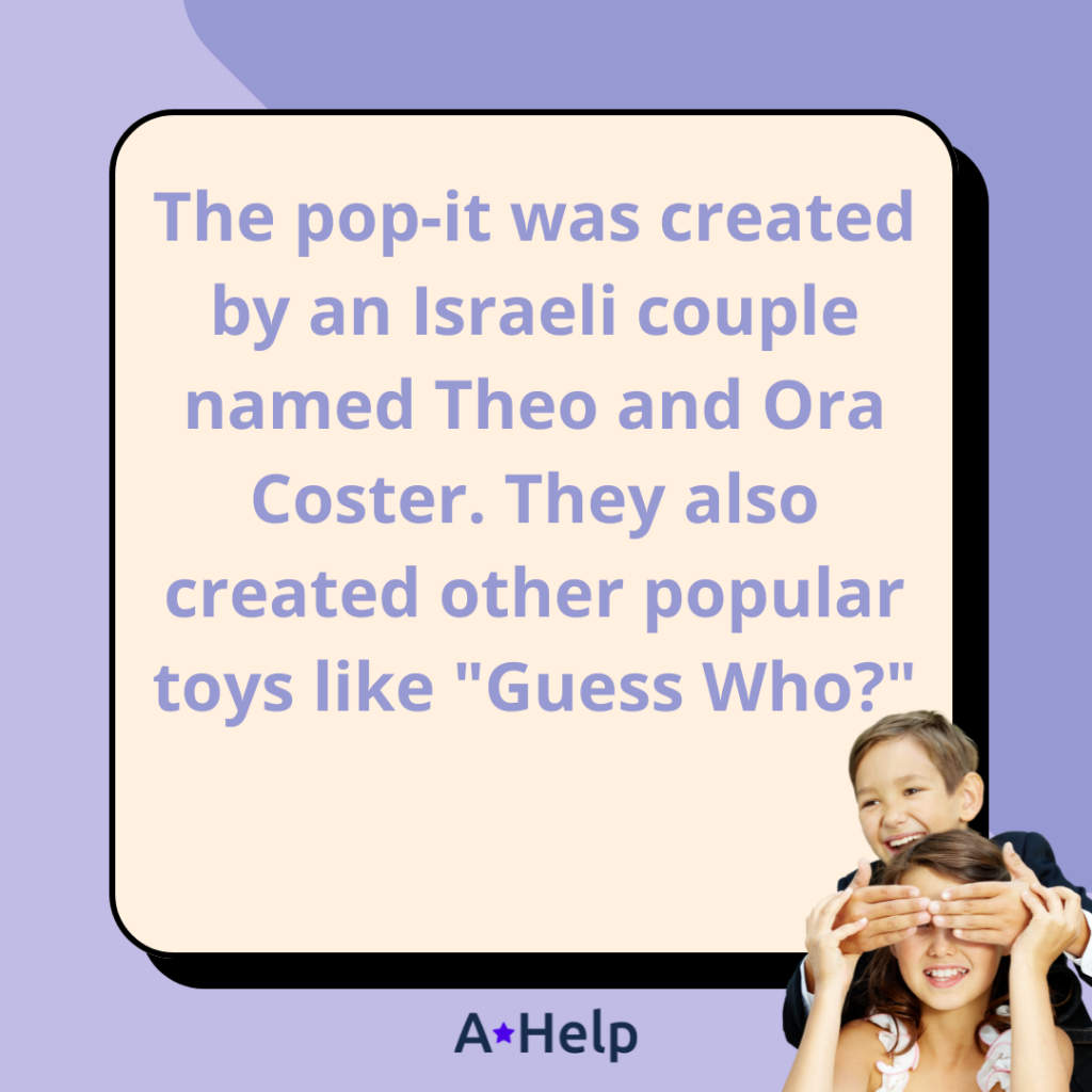 who invented the pop it