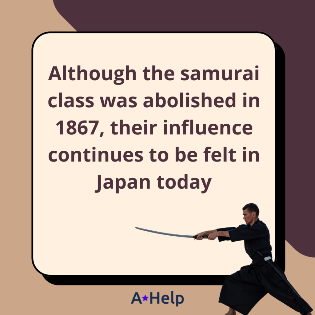 how did samurai influence japanese culture