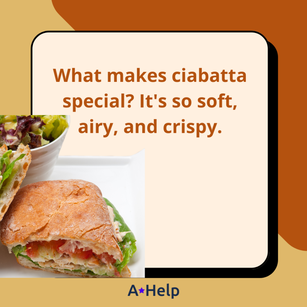 what makes ciabatta bread different
