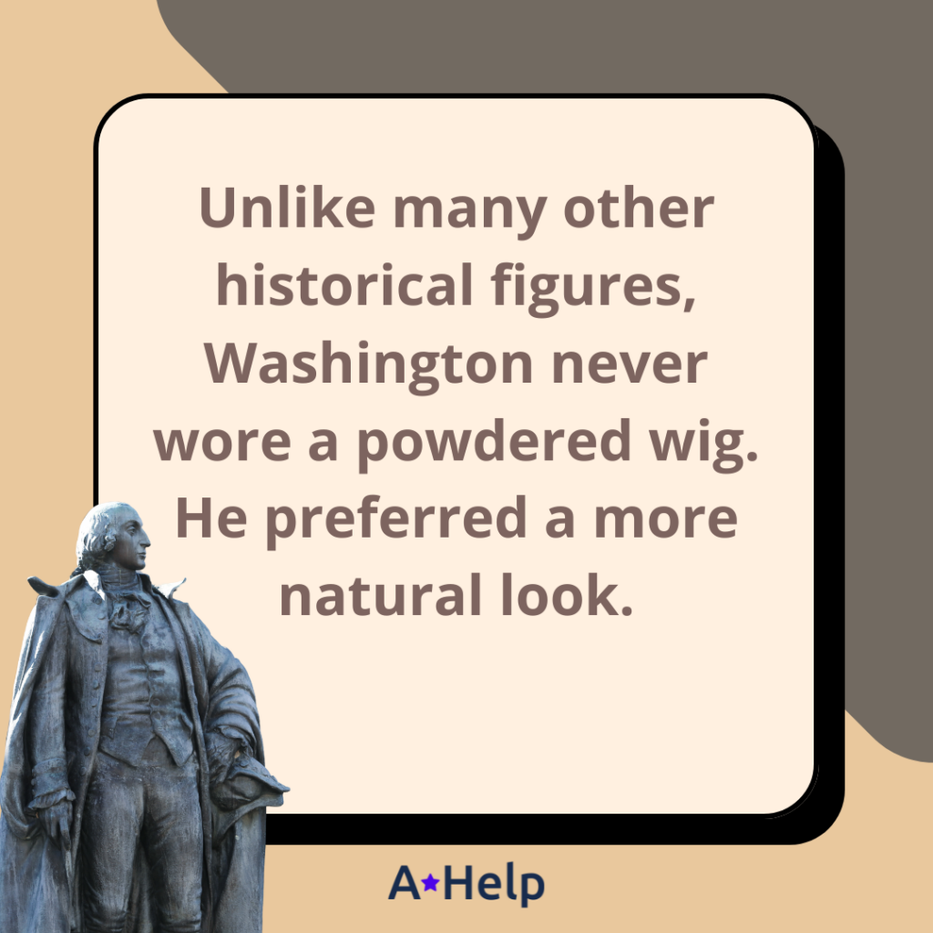 george washington without wig