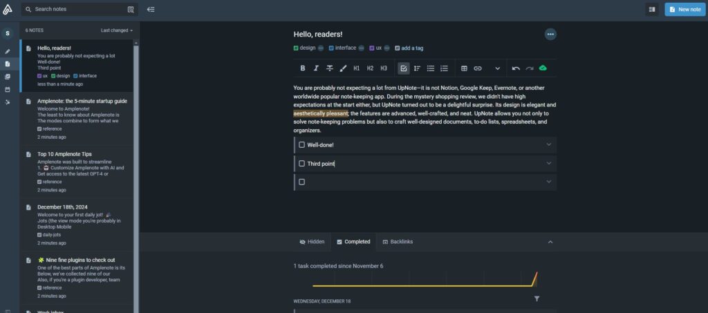 Amplenote Review 2025