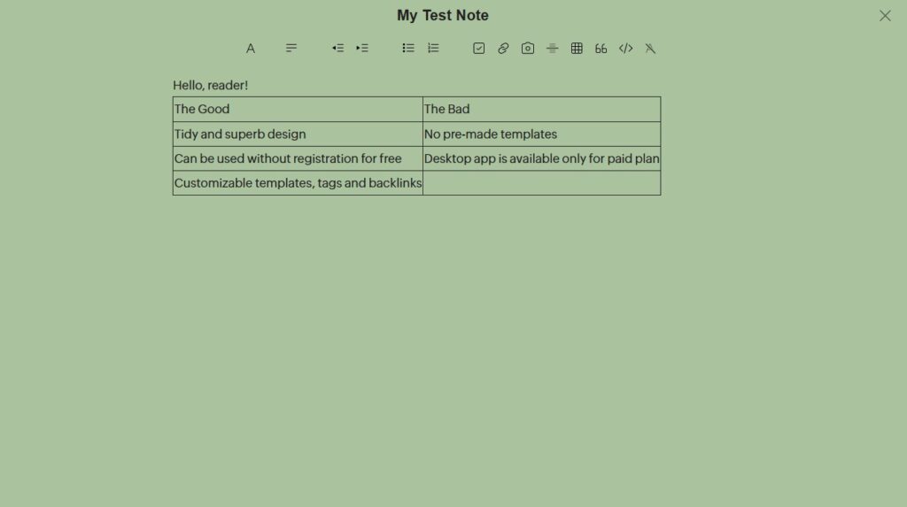 Zoho Notebook Review 2025