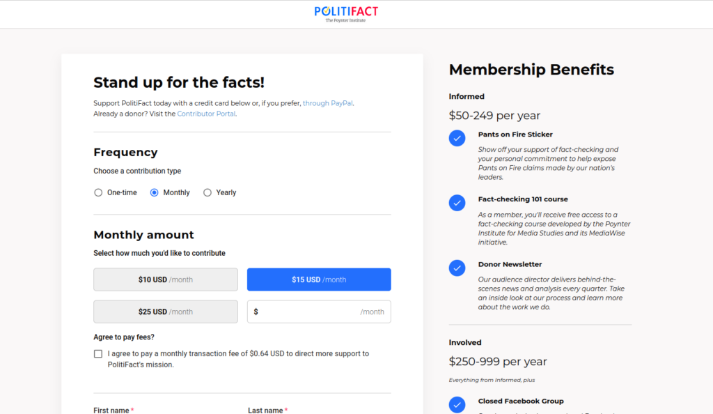 PolitiFact Review 2025