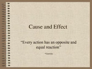 cause and effect