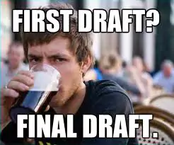first draft