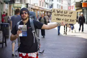 guy selling gap year opportunities