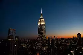 empire state building at night