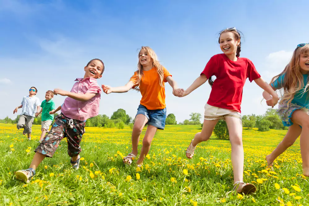 children playing outdoors