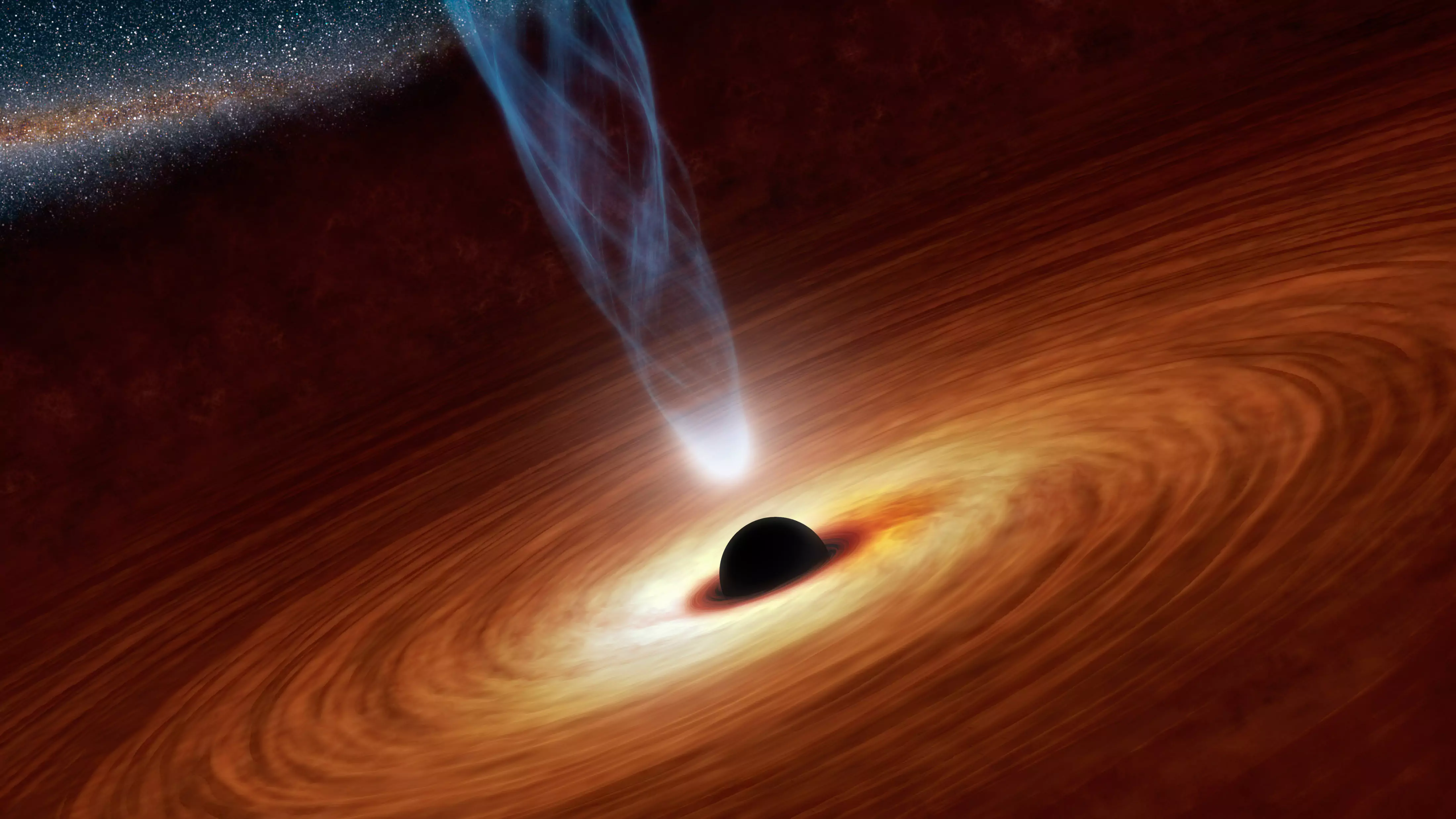 illustration of a black hole