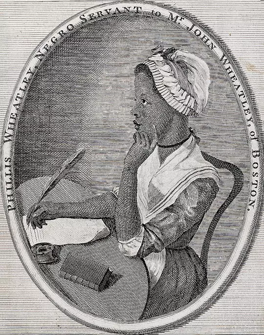 caricature of Phillis Wheatley