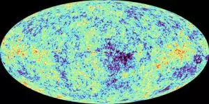 The WMAP probe's map of the cosmic microwave background is like a “baby picture” of the universe.
