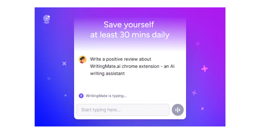 A screenshot of the WritingMate AI  homepage