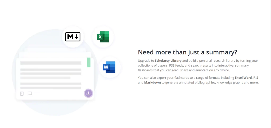 Scholarcy: Harnessing AI for Efficient Document Summarization