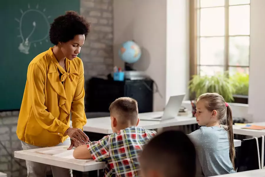 Teacher in the classroom