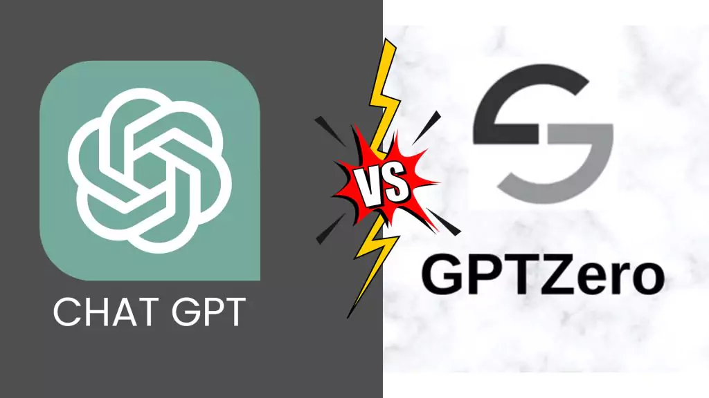 ChatGPT and GPTzero illustration