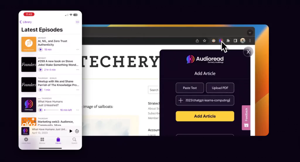 Audioread: AI-Powered Learning App for Students