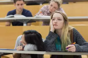 Bored student