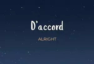 D'accord meaning