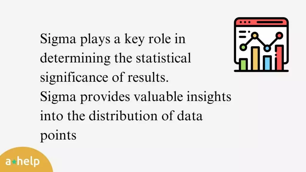 An infographic that gives an aswer to the question what is sigma in statistics