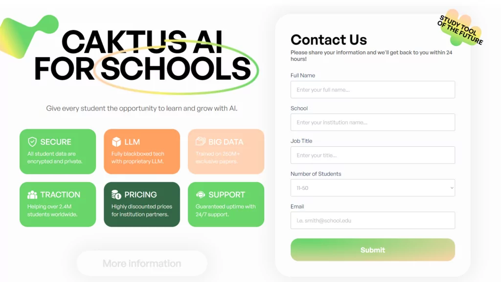 Caktus.ai Launches Innovative AI Solution for Schools