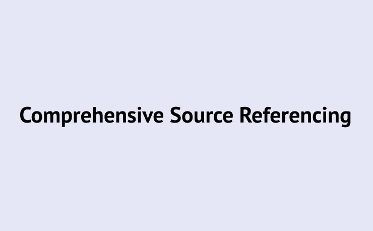 Comprehensive Source Referencing