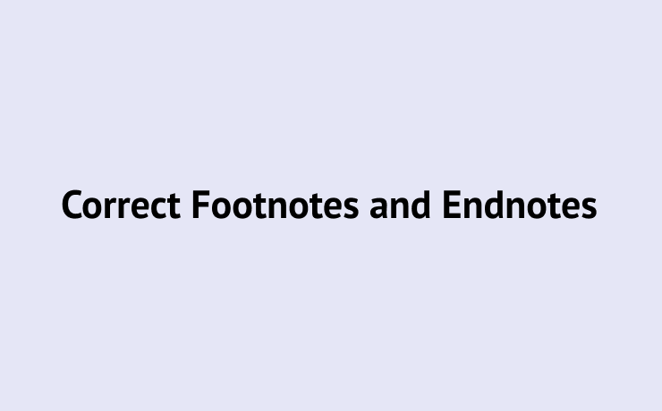 Footnotes and endnotes