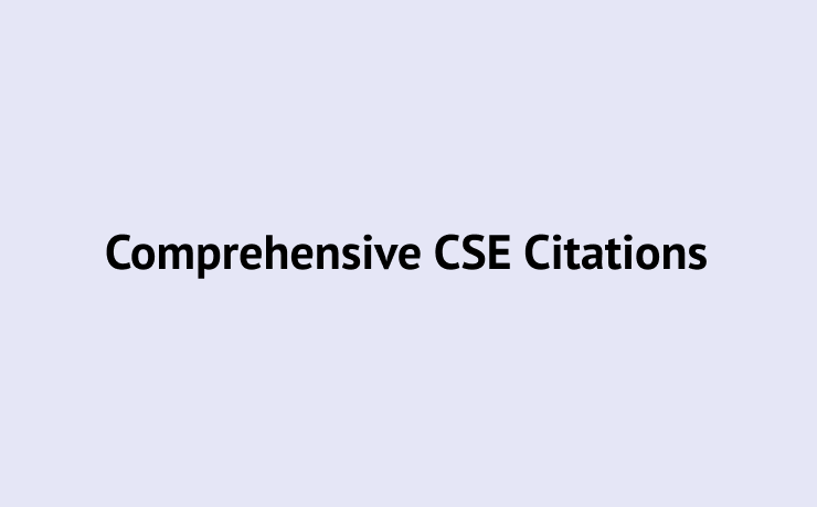Comprehensive CSE Citations