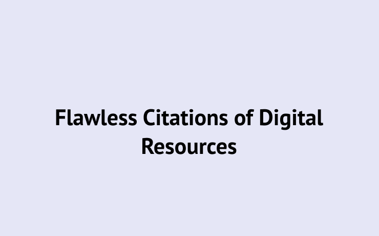 Citations of Digital Resources MLA 8