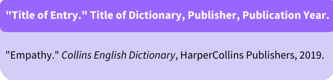 How to Cite a Dictionary in MLA