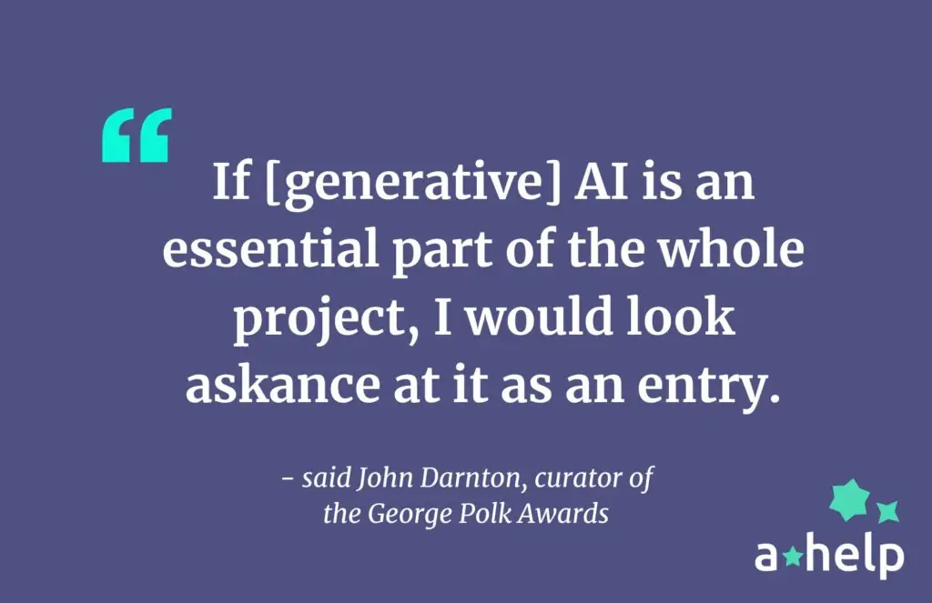 Five Pulitzer and Polk Awards Winners Admit to Using AI in Their Work