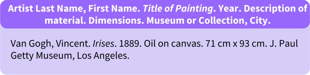How to Cite Art