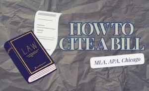 How to Cite a Bill