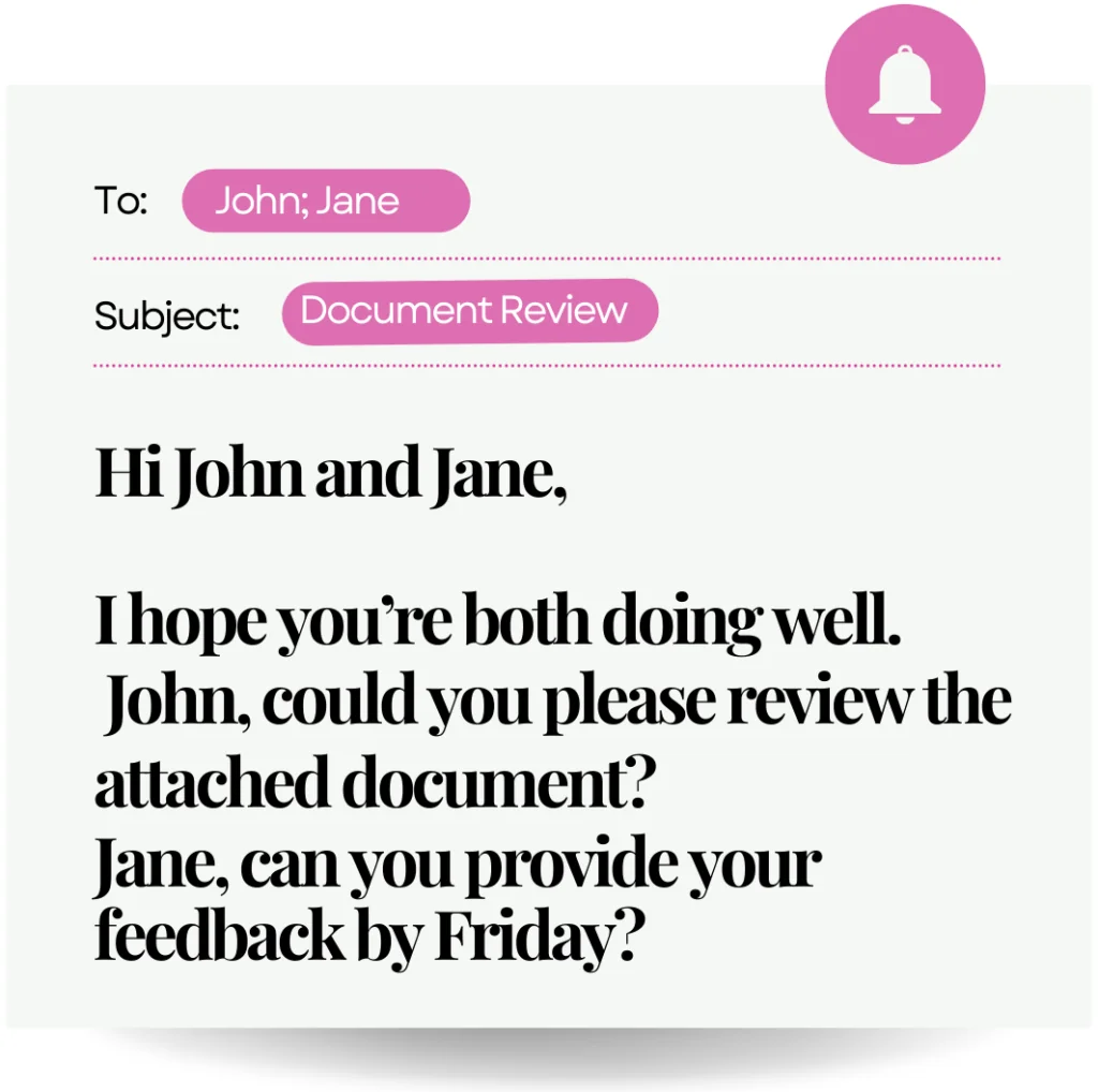 How to Address Two People in an Email