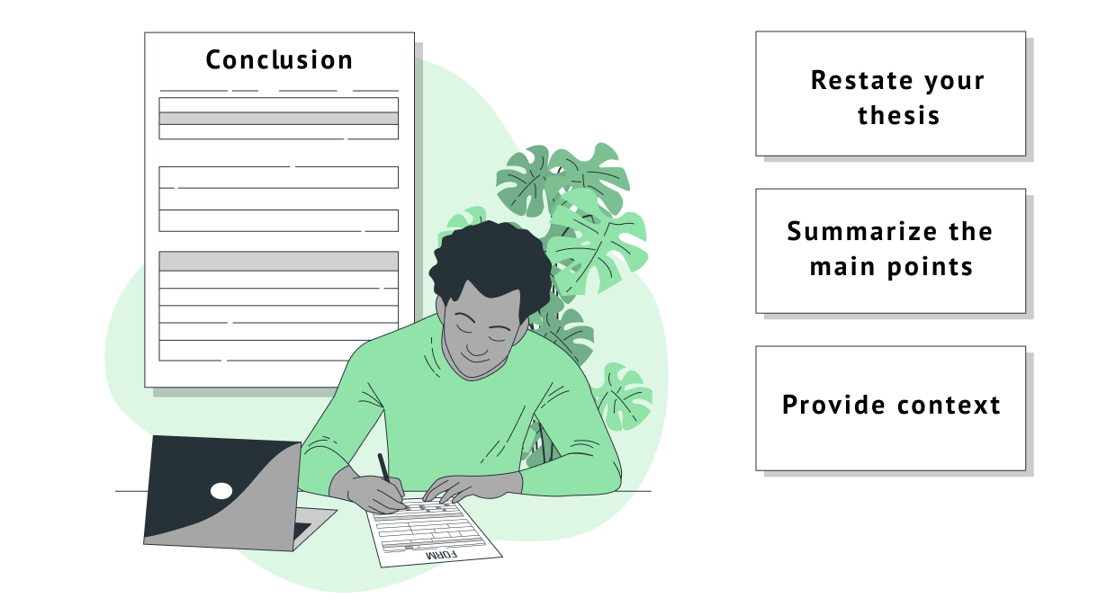 An illustration to the article How to Write a Conclusion For an Essay