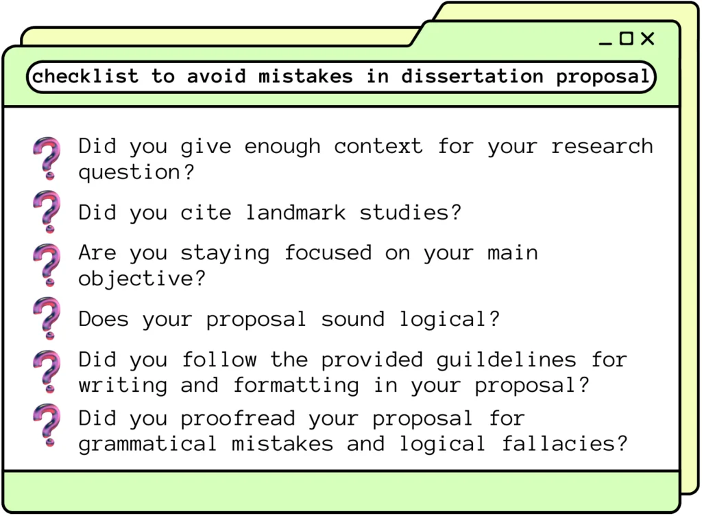 How to write a dissertation proposal?