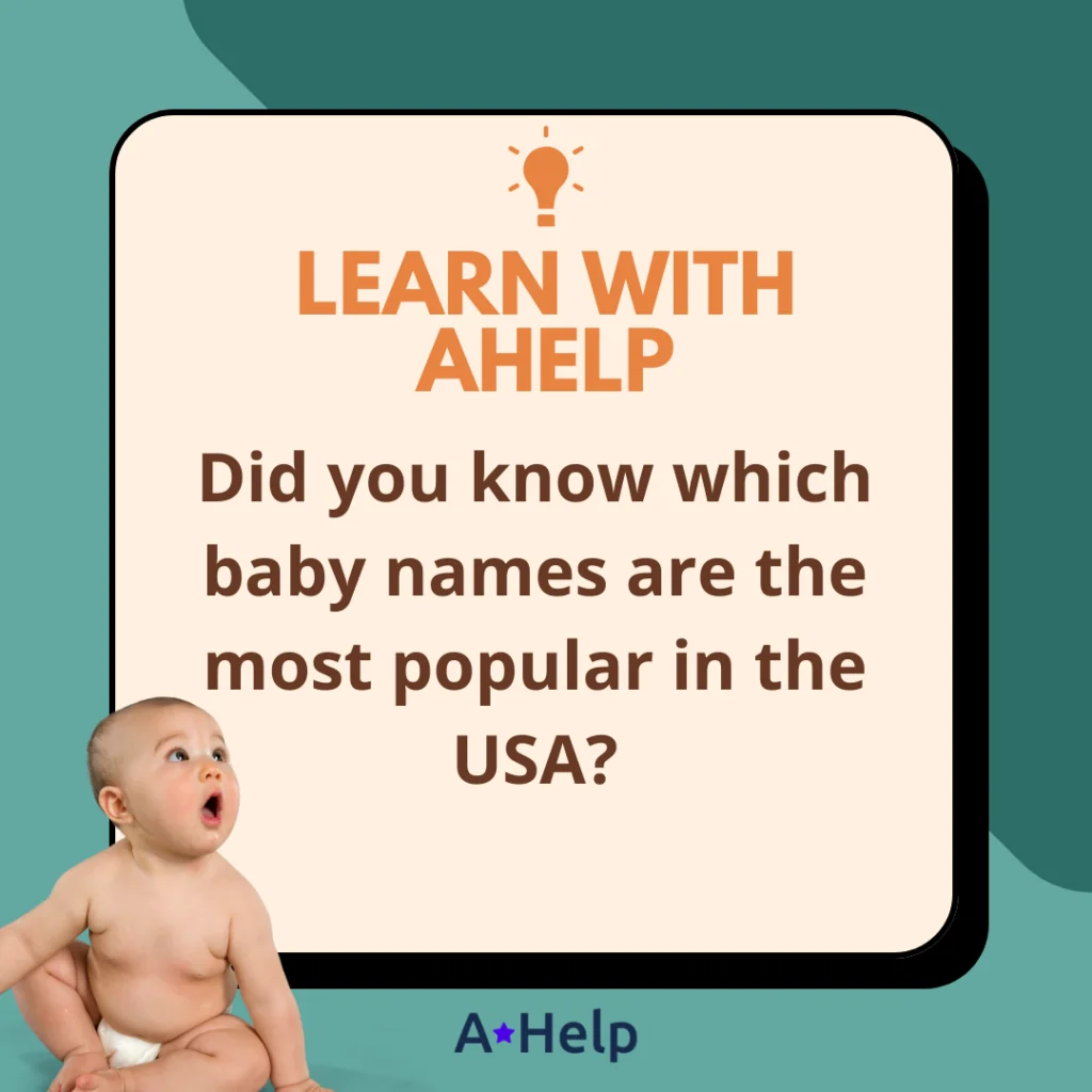 A*Helpful Fact: Find Out Most Popular Baby Names in the US