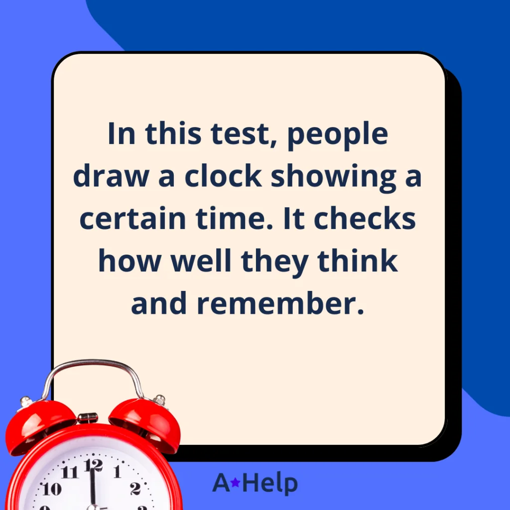 drawing a clock test